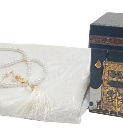Kaba Gift Box include Portable Prayer Rug and Islamic Beads Elegant Gift Pack | Islamic Gifts